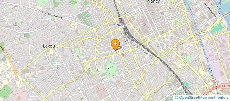 localisation de l'entreprise LES CHAUSSETTES SALES  NANCY