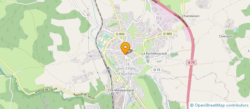 localisation de l'entreprise LES CHAUSSINETTES  SAINT-CHELY-D'APCHER