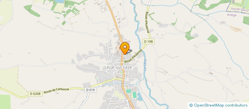 localisation de l'entreprise LES CHAUSSONS ROSES LEZADOIS à LEZAT-SUR-LEZE