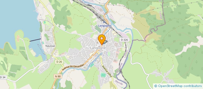 localisation de l'entreprise LES CHAUSSURES D'AMANDINE à LANGOGNE