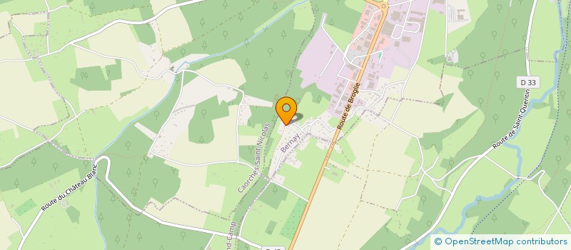 localisation de l'entreprise LES CHAUSSURES VERTES  BERNAY