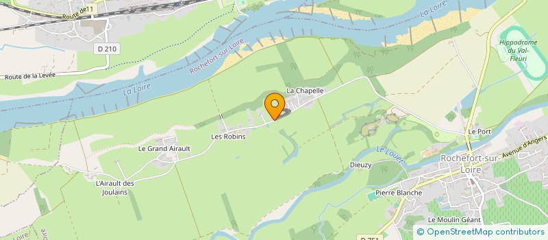 localisation de l'entreprise LES CHAUVELLERIES  ROCHEFORT-SUR-LOIRE