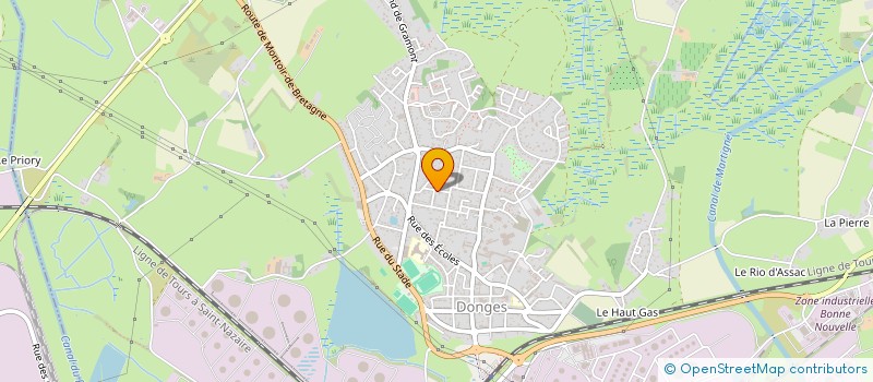 localisation de l'entreprise LES CHAUVES SOURIENT  DONGES