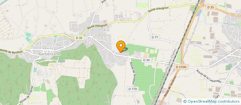 localisation de l'entreprise LES CHAUVET  BARBENTANE