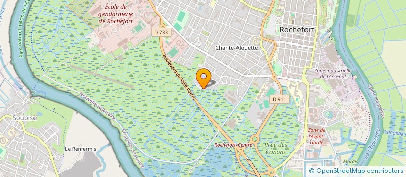 localisation de l'entreprise LES CHAV  ROCHEFORT