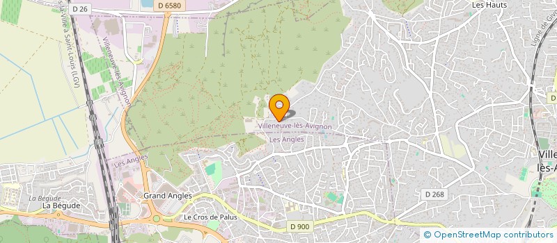 localisation de l'entreprise LES CHAVENT DU HAMEAU DES CIMES  VILLENEUVE-LES-AVIGNON