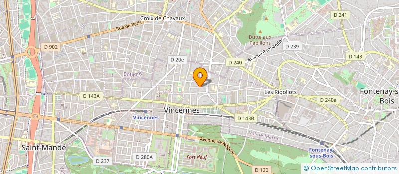 localisation de l'entreprise LES CHAYA DU COEUR à VINCENNES