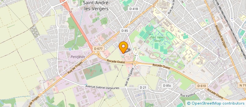 localisation de l'entreprise LES CHAYOTTES  ROSIERES-PRES-TROYES