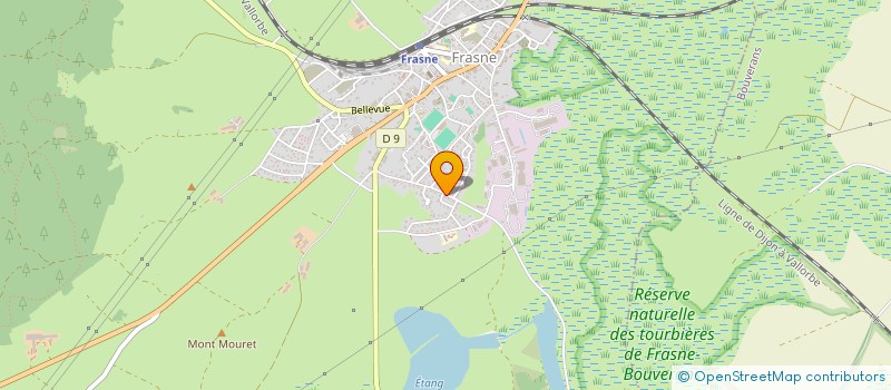 localisation de l'entreprise LES CHAZAUX  FRASNE