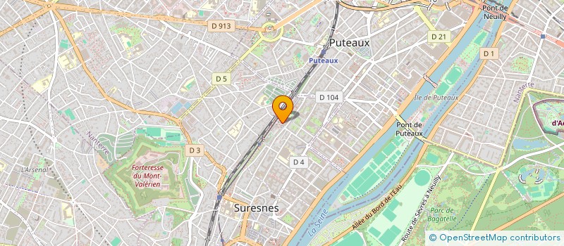 localisation de l'entreprise LES CHAZEAUX 7 à SURESNES