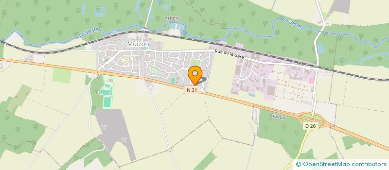 localisation de l'entreprise LES CHEERHIP-GIRLS DE REIMS  MUIZON