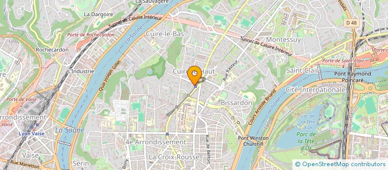 localisation de l'entreprise LES CHEFS CUISINIERS DU MONDE  CALUIRE-ET-CUIRE