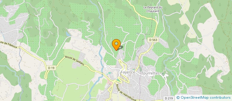 localisation de l'entreprise LES CHEMINEES  FAYENCE