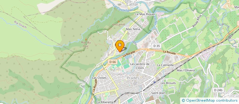 localisation de l'entreprise LES CHEMINEES DU CONFLENT  PRADES