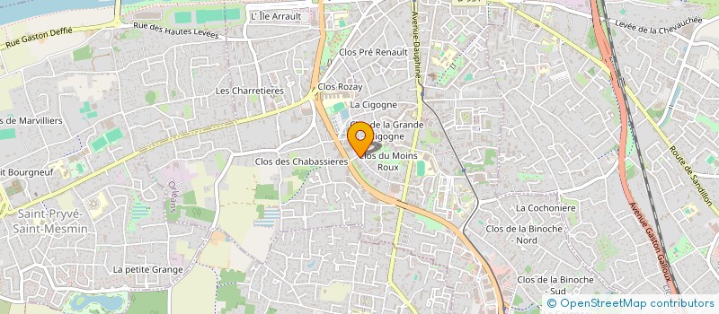 localisation de l'entreprise LES CHEMINEES DU VAL DE LOIRE SARL à ORLEANS