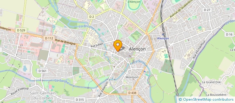 localisation de l'entreprise LES CHEMINEES ORNAISES à ALENCON