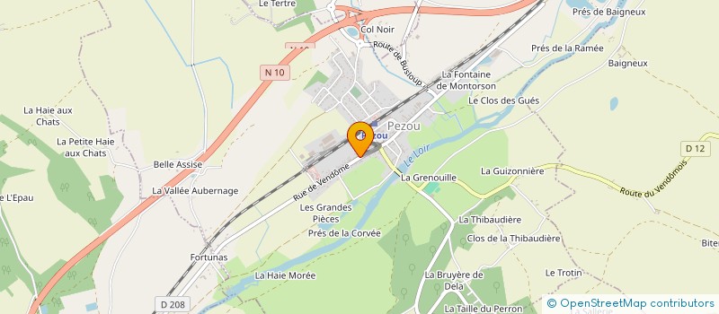 localisation de l'entreprise LES CHEMINEES VENDOMOISES à FAYE