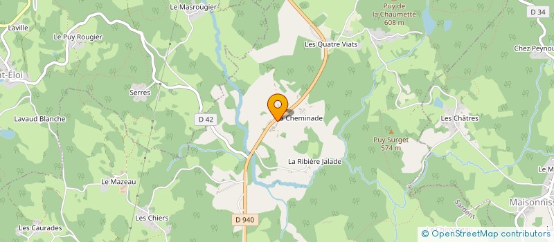 localisation de l'entreprise LES CHEMINES à SARDENT