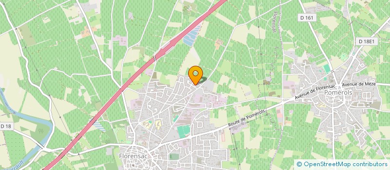 localisation de l'entreprise LES CHEMINEURS à FLORENSAC