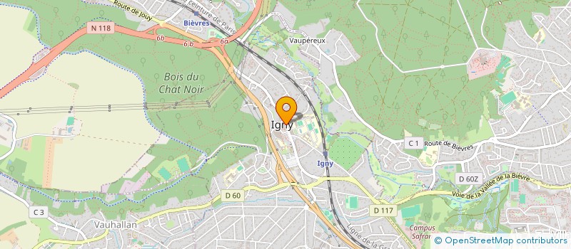 localisation de l'entreprise LES CHEMINS D'ARLEQUIN à IGNY