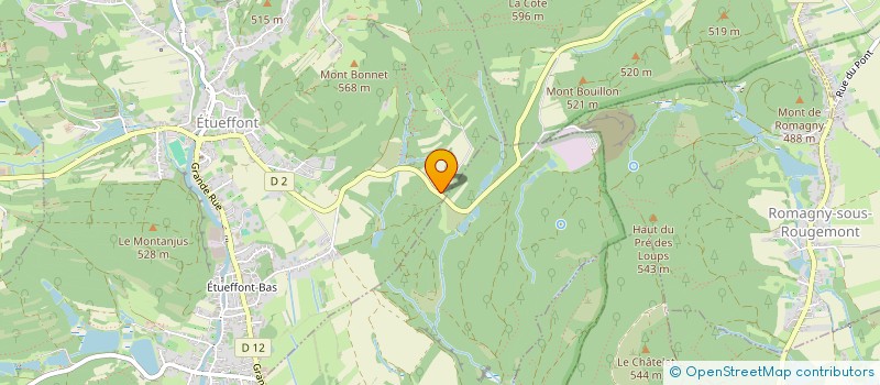 localisation de l'entreprise LES CHEMINS DE CHAMPFLEURY à ETUEFFONT