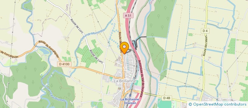 localisation de l'entreprise LES CHEMINS DE GAIA  LA BRILLANNE