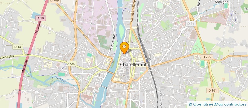 localisation de l'entreprise LES CHEMINS DE L'ART à CHATELLERAULT