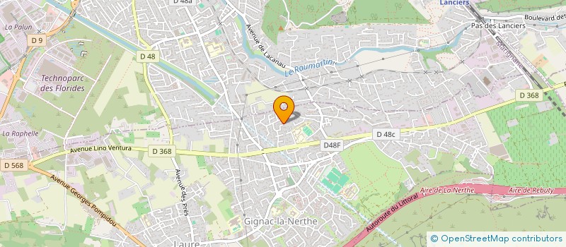 localisation de l'entreprise LES CHEMINS DE L'ESTRAIE à GIGNAC-LA-NERTHE