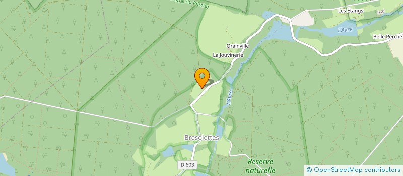 localisation de l'entreprise LES CHEMINS DE L'ETOILE DU PERCHE, ARTS ET NATURE à TOUROUVRE AU PERCHE