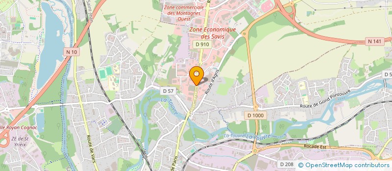 localisation de l'entreprise LES CHEMINS DE L'EXCELLENCE DEVELOP REUS  GOND-PONTOUVRE