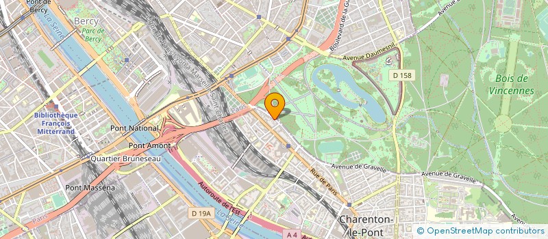 localisation de l'entreprise LES CHEMINS DE L'IMAGE  CHARENTON-LE-PONT