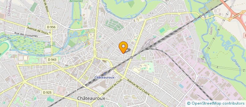localisation de l'entreprise LES CHEMINS DE LA GUERRE DE CENT ANS à CHATEAUROUX