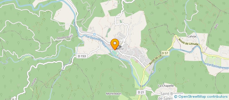 localisation de l'entreprise LES CHEMINS DE LA SOIE à LASALLE