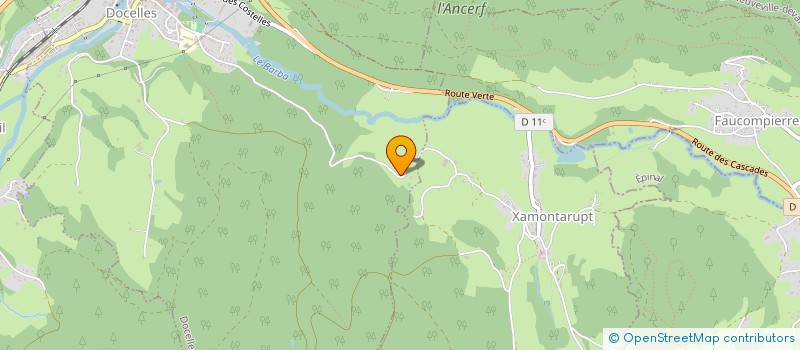 localisation de l'entreprise LES CHEMINS DE LA TERRE  DOCELLES