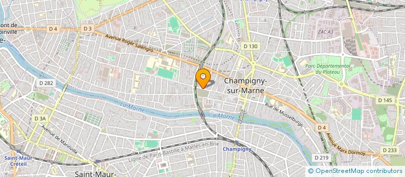 localisation de l'entreprise LES CHEMINS DE LUTECE à CHAMPIGNY-SUR-MARNE