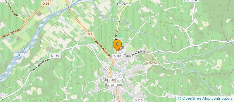 localisation de l'entreprise LES CHEMINS DE PROVENCE  NYONS