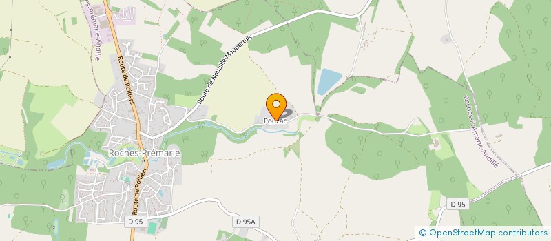 localisation de l'entreprise LES CHEMINS DE SAINT PIERRE  ROCHES-PREMARIE-ANDILLE