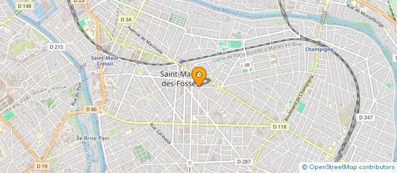 localisation de l'entreprise LES CHEMINS DE TRAVERSE à SAINT-MAUR-DES-FOSSES