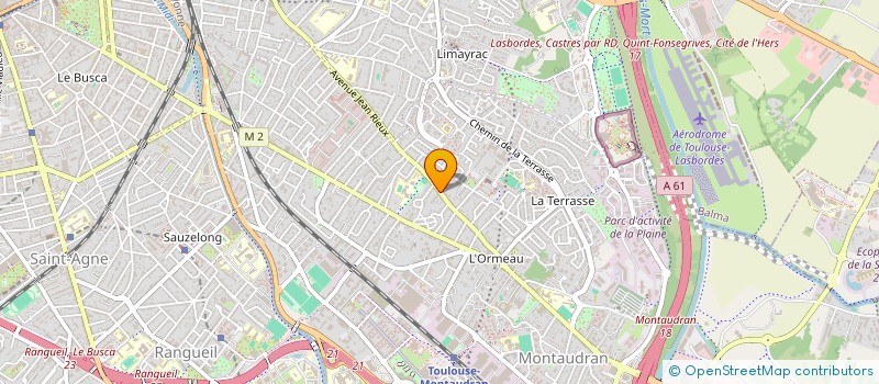 localisation de l'entreprise LES CHEMINS DE TRAVERSE à TOULOUSE