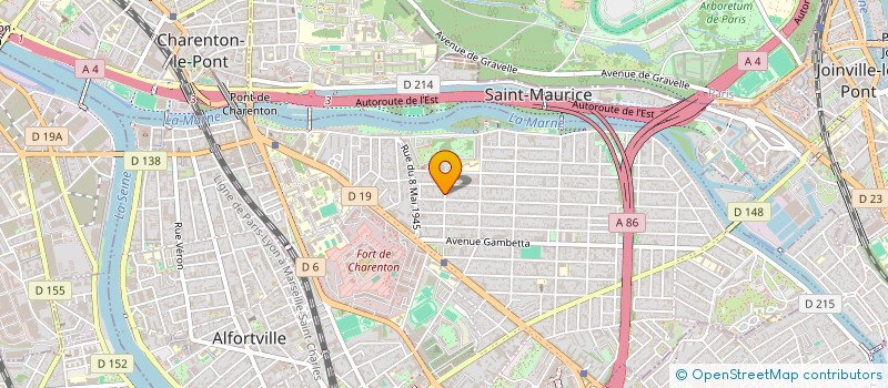 localisation de l'entreprise LES CHEMINS DE TRAVERSES  ALFORTVILLE