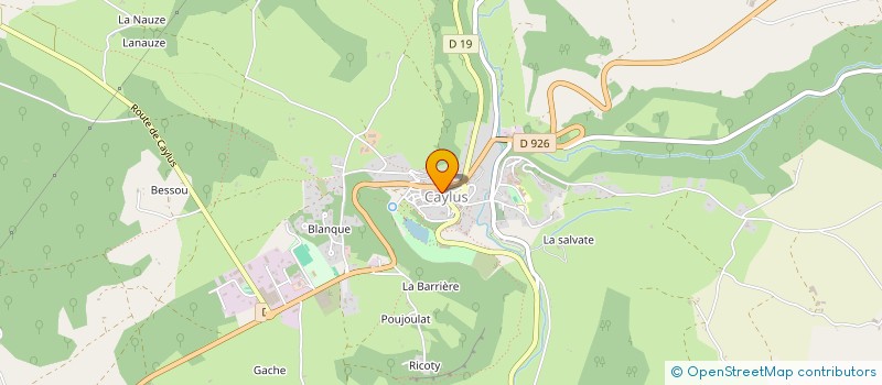 localisation de l'entreprise LES CHEMINS DE VALERIE à CAYLUS
