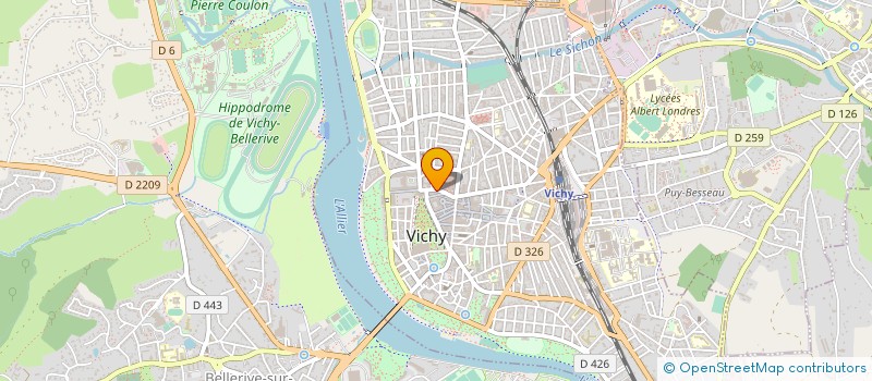 localisation de l'entreprise LES CHEMINS DES DELICES à VICHY