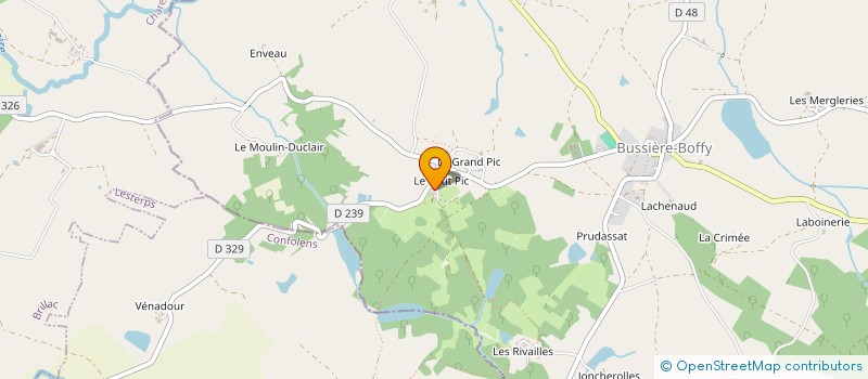 localisation de l'entreprise LES CHEMINS DU BIEN ETRE  VAL D'ISSOIRE