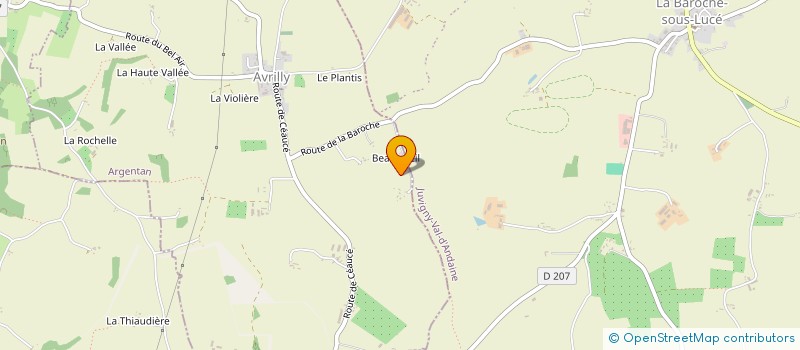 localisation de l'entreprise LES CHEMINS DU BOCAGE à CHAMPSECRET