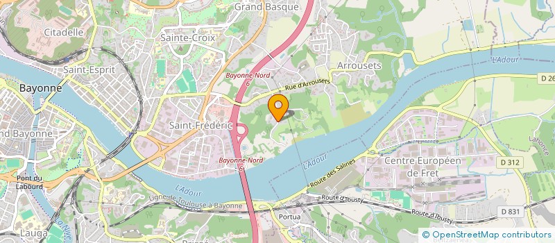 localisation de l'entreprise LES CHEMINS DU DEVOIR à BAYONNE