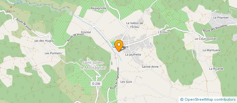 localisation de l'entreprise LES CHEMINS DU PATRIMOINE à SAINT-JULIEN