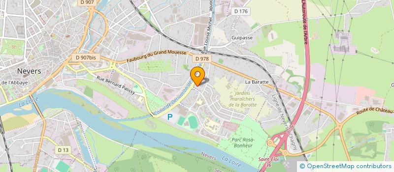 localisation de l'entreprise LES CHEMINS DU SAVOIR à NEVERS