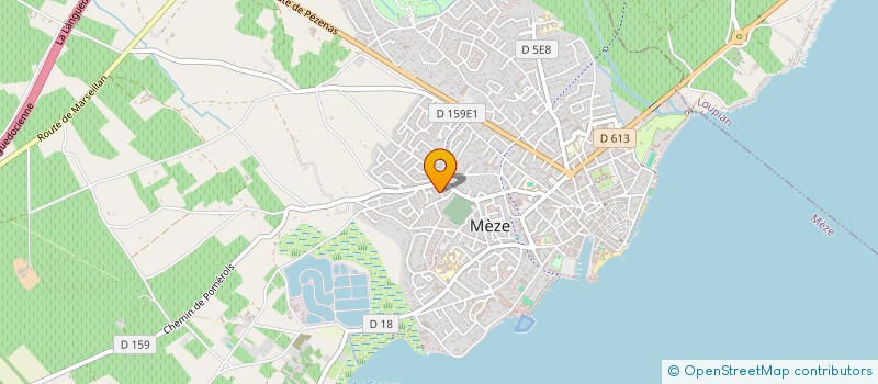 localisation de l'entreprise LES CHEMINS DU TAO à MEZE