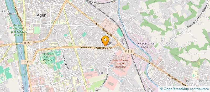 localisation de l'entreprise LES CHEMINS VERTS DE L EMPLOI  AGEN