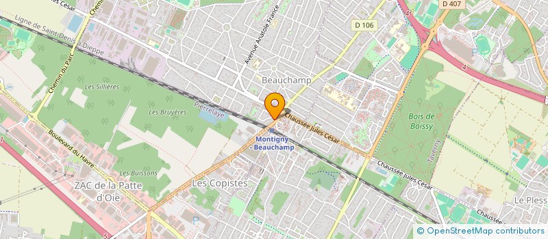 localisation de l'entreprise LES CHENAIES  CORMEILLES-EN-PARISIS